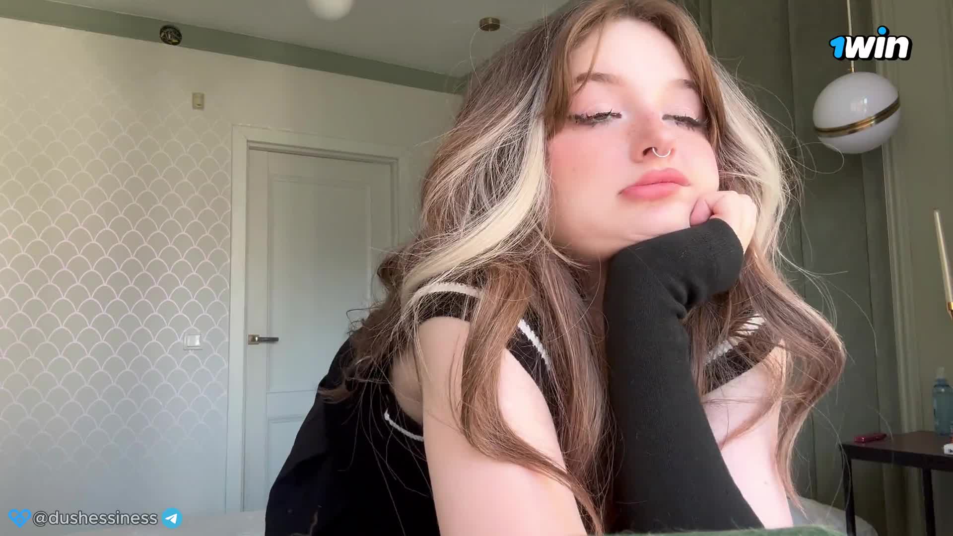 Girl showing boobs on video call